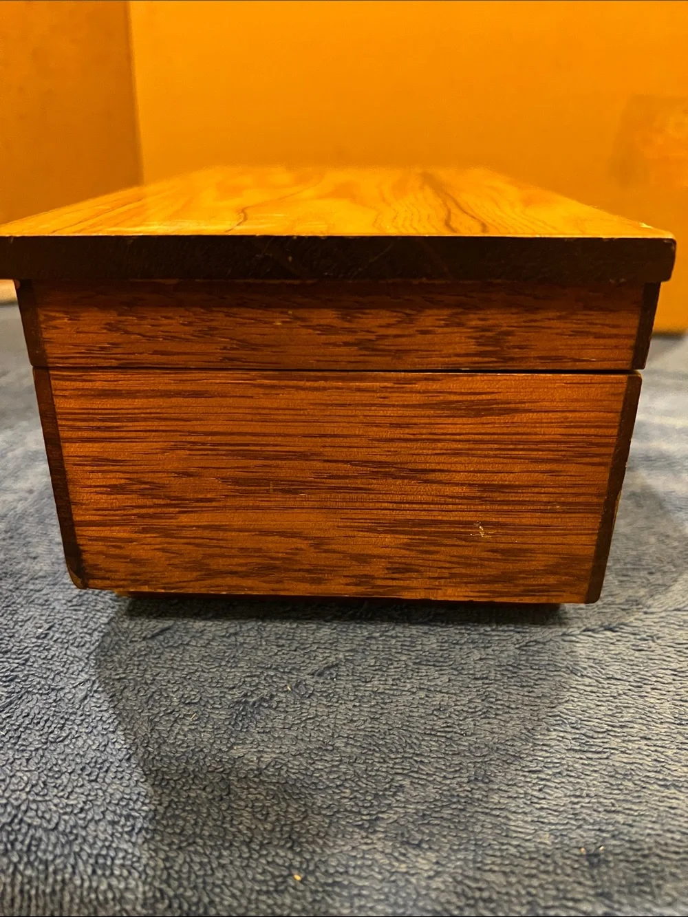 Wood Grain Jewelry Box & Music Box